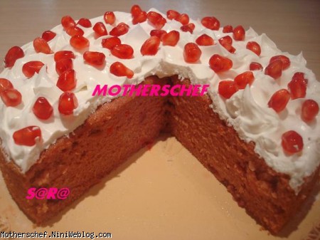 پخت کیک انار-ویژه شب یلدا/شیرینی
