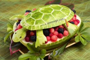 تزئین های زیبا برای هندوانه شب یلدا/میوه  ارایی