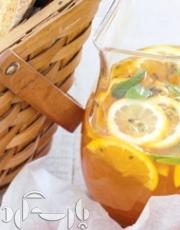 طرز تهیه نوشیدنی چای سرد با پرتقال/نوشیدنی