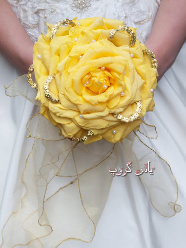 دسته گل زرد عروس مناسب فصل پاییز /وسایل مورد نیاز عروس