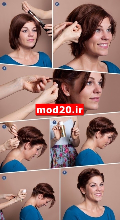 اموزش تصویری یک مدل مو کوتاه در هفت مرحله/بافت مو