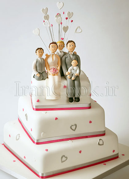 مدل های تزیین کیک عروسی / وسایل مورد نیاز عروس